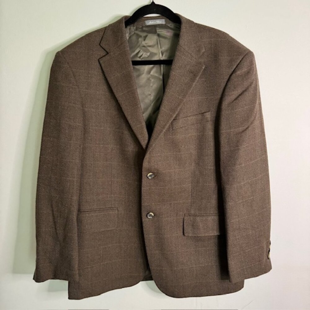 Oscar De La Renta Men's Brown Wool Sports Coat Size 42S